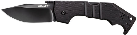 Cold Steel CS58M AK Folding Knife 3.5" Clip Point Plain Black Matte S35VN Blade G10 Handle