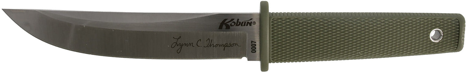 Cold Steel Kobun Lynn Thompson Signature Fixed Tanto, 5.50" AUS-8A SS Blade, OD Green Kray-Ex Handle and Sheath