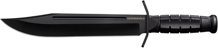 Cold Steel Leatherneck Bowie Fixed Blade Knife, 10.50" Black D2 Steel Blade, Kray-Ex Handle with Curved Quillons