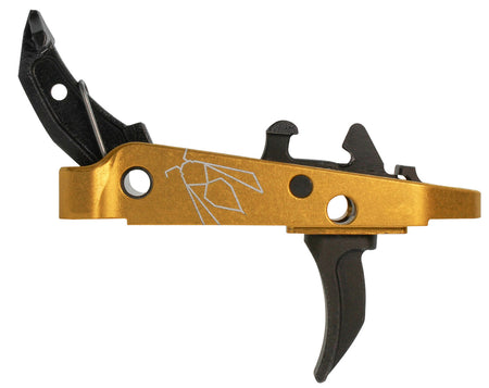 CMC Triggers 47407 AK Drop-In Yella Jacket Combat Trigger 2.0 Single-Stage Curved 2.50 lb Yellow Housing