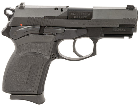 Bersa TPR45CM TPRC Compact Frame 45 ACP 7+1 3.50" Black Steel Barrel, Matte Black Serrated Steel Slide & Aluminum Frame w/Picatinny Rail, Ambidextrous