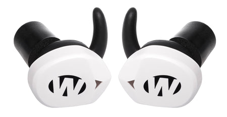 Walker's GWPSLCR2BTWHT Silencer BT 2.0 Bluetooth Electronic Earbuds White SAC Technology