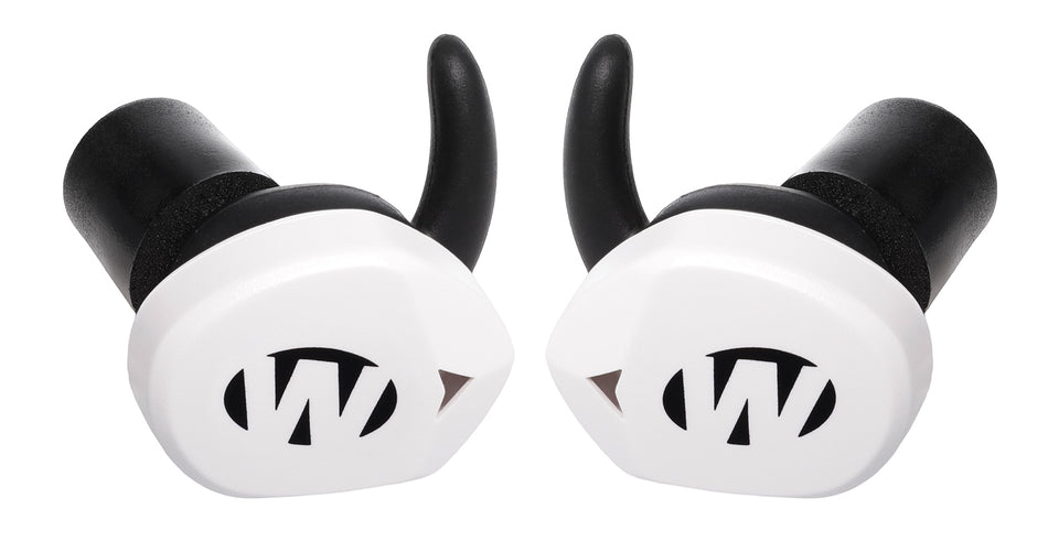 Walker's GWPSLCR2BTWHT Silencer BT 2.0 Bluetooth Electronic Earbuds White SAC Technology