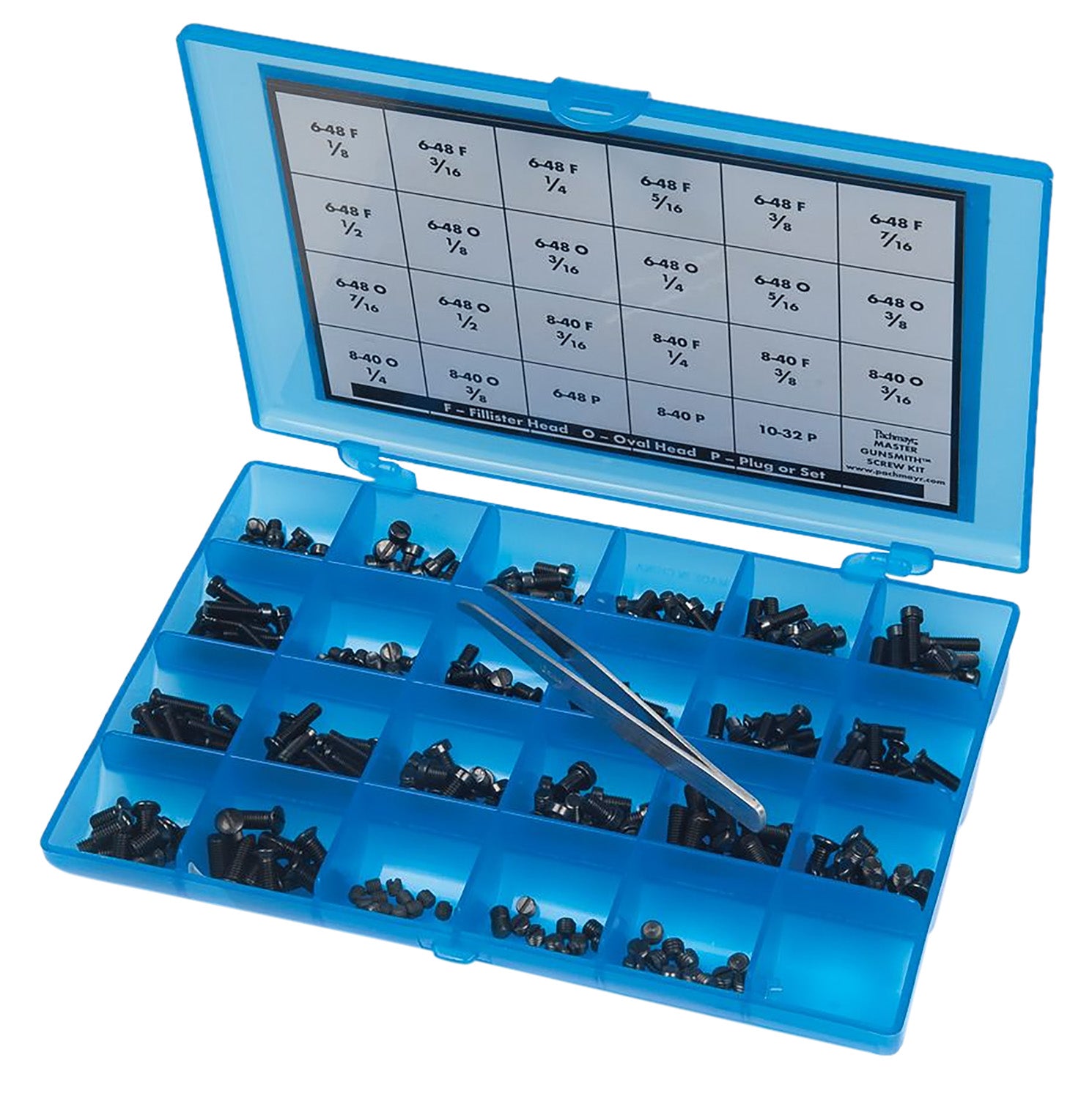 Pachmayr 03054 277-Piece Universal Gunsmith Screw Kit Blue Finish