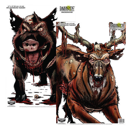 Birchwood Casey 35627 Smokehouse Zombie Deer/Hog Splatter Target All Firearms 8-Pack