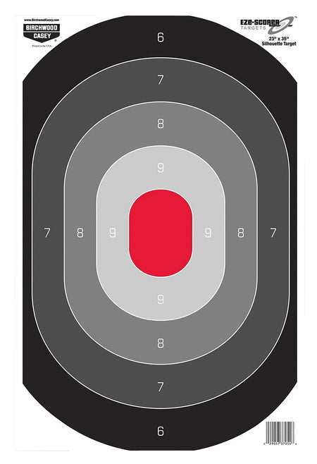 Birchwood Casey 37053 EZE-Scorer Silhouette Oval Target All Firearms 23"x35" 5 Count