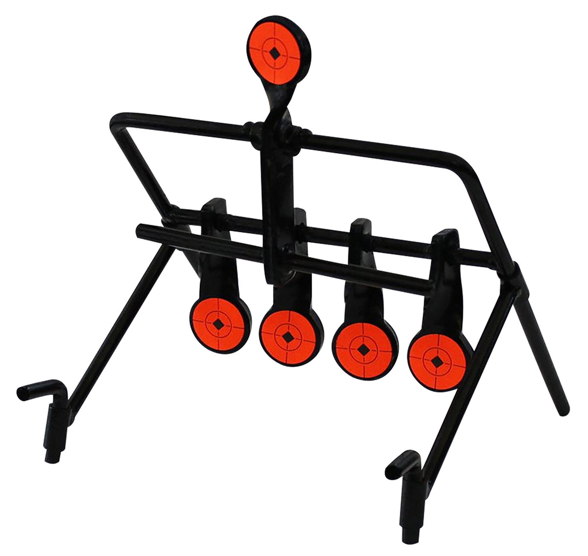 Birchwood Casey 47021 Resetting Gallery Target 1.75" Paddles .22 Rimfire Black/Red