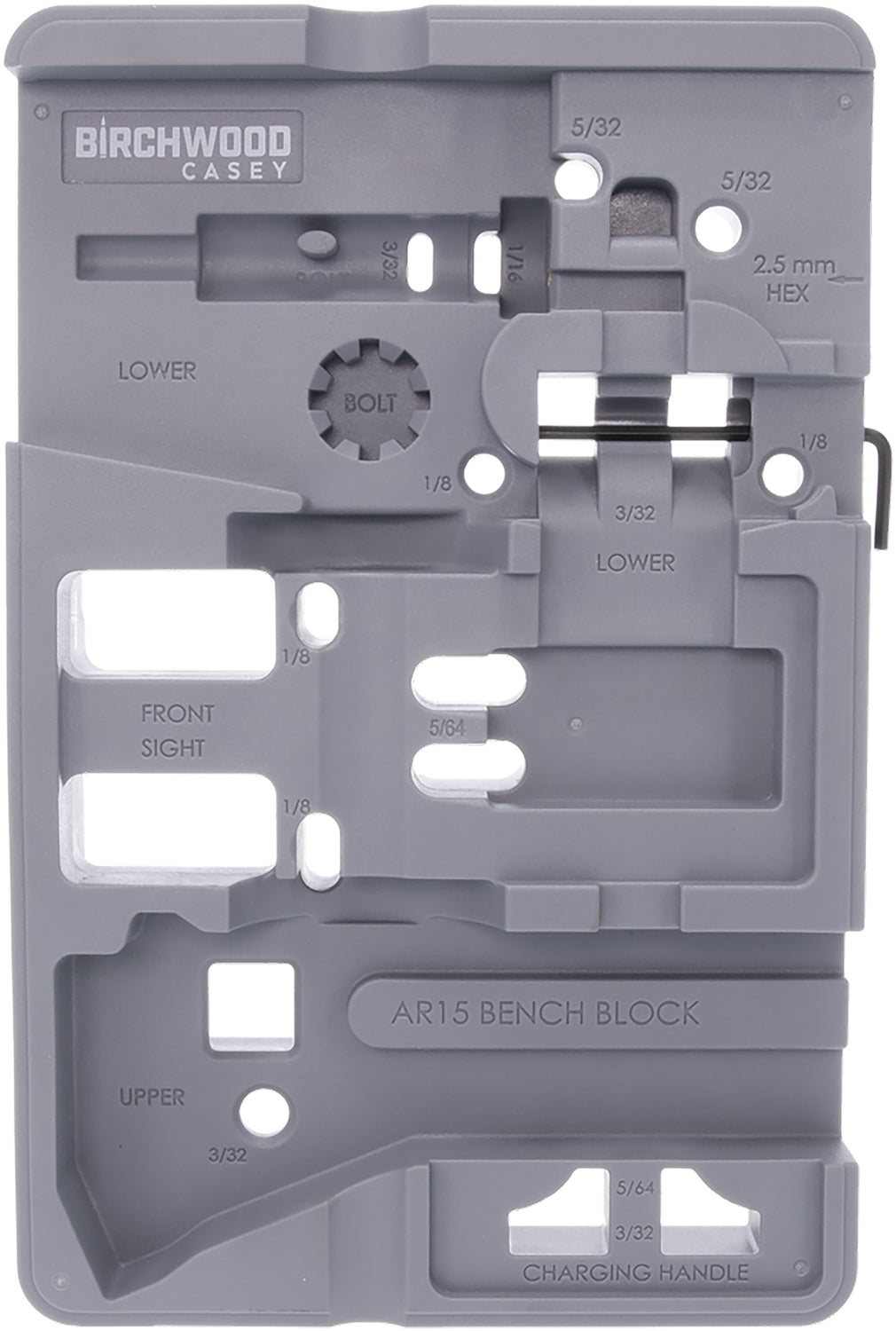 Birchwood Casey ARBENCH-BLOCK AR-15 Gunsmithing Bench Block Solvent Safe