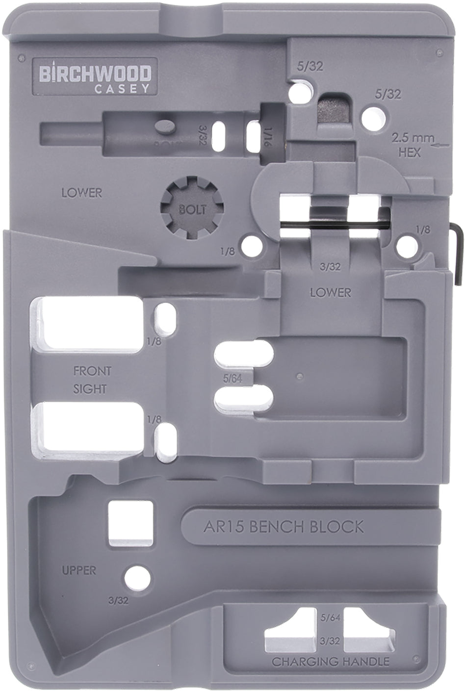 Birchwood Casey ARBENCH-BLOCK AR-15 Gunsmithing Bench Block Solvent Safe