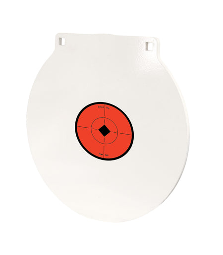 Birchwood Casey RND12 Round Steel Plate Target 12" NM500 Hi-Vis White Centerfire