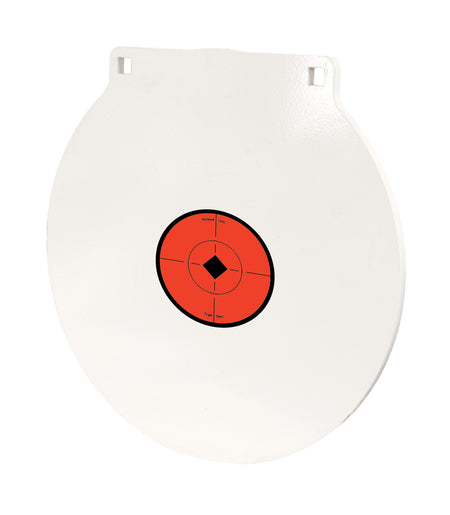 Birchwood Casey RND15 Round Steel Plate Target 15" NM500 Hi-Vis White Centerfire