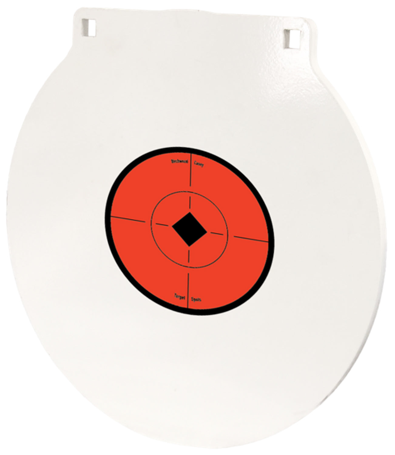 Birchwood Casey RND6 Round Steel Plate Target 6" NM500 Hi-Vis White Centerfire