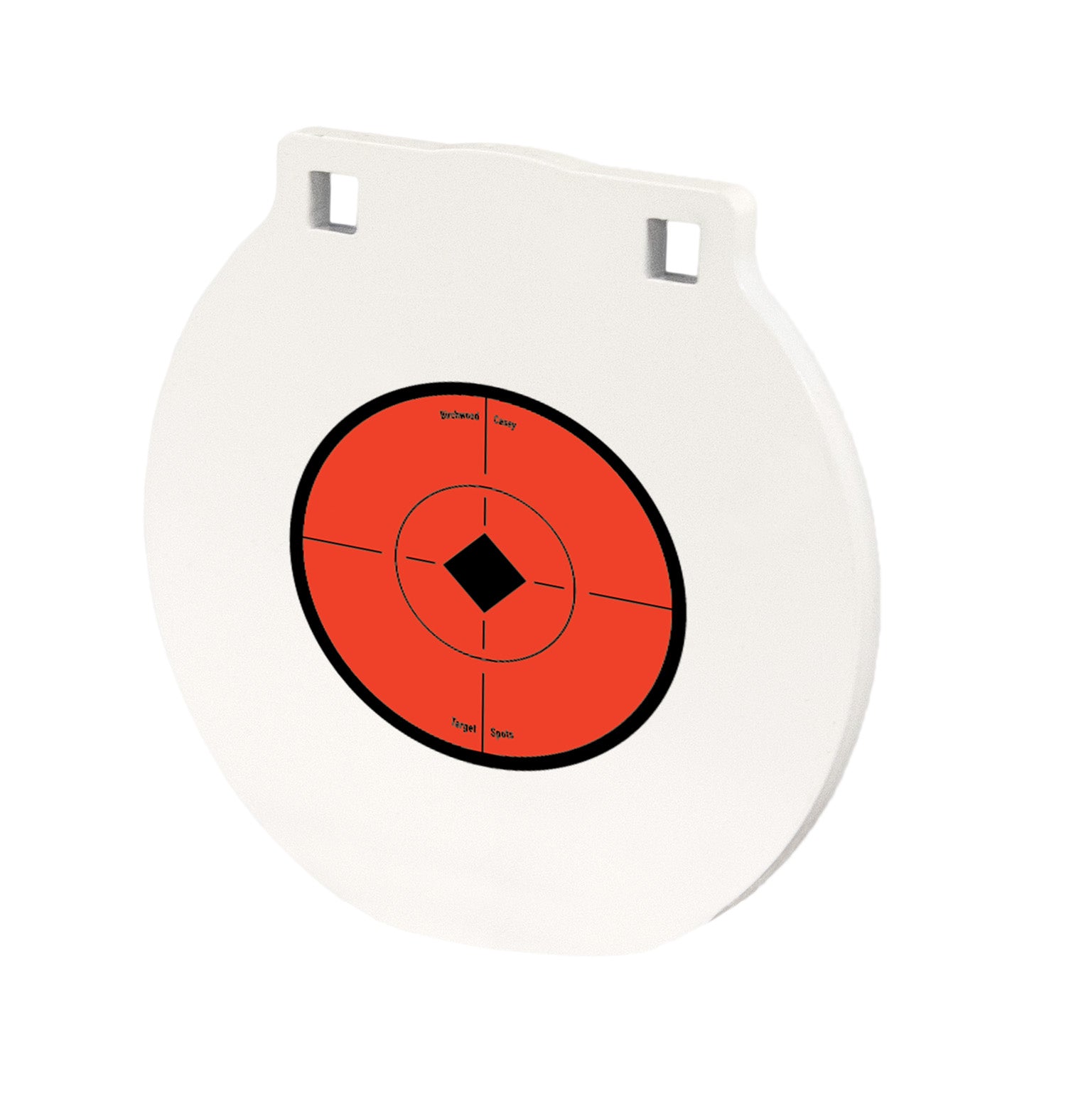 Birchwood Casey RND8 Round Steel Plate Target 8" NM500 Hi-Vis White Centerfire