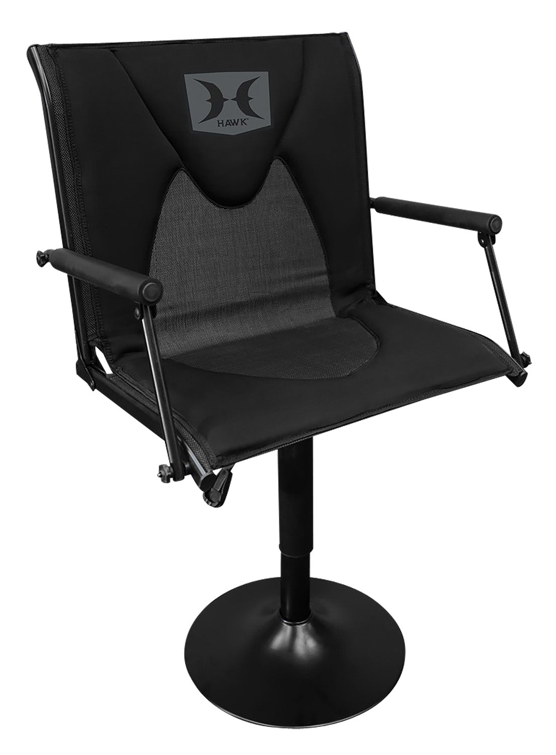 Hawk HWK-PBC Premium Swivel Hunting Blind Chair Black