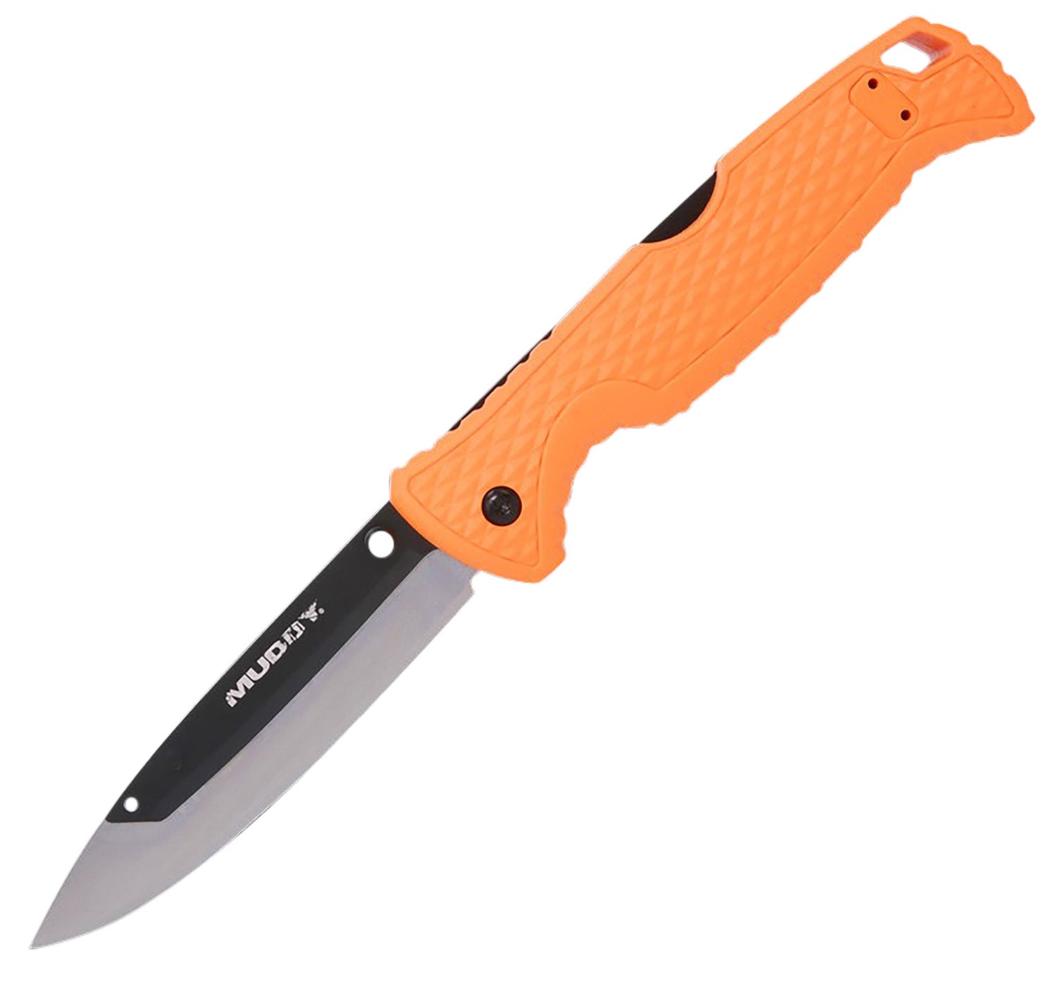 Muddy MUD-FL-35RB5PZ 3.50" Folding Replace-A-Blade Drop Point Knife with 3 Replacement Blades
