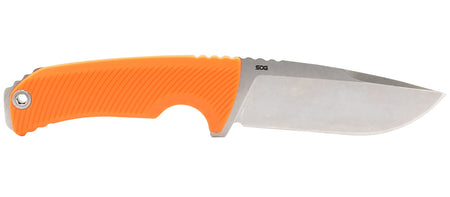 S.O.G Tellus FX Full Tang Fixed Blade Knife 4.20" Clip Point Cryo 440C Blade Blaze Orange GRN Handle Adjustable Sheath