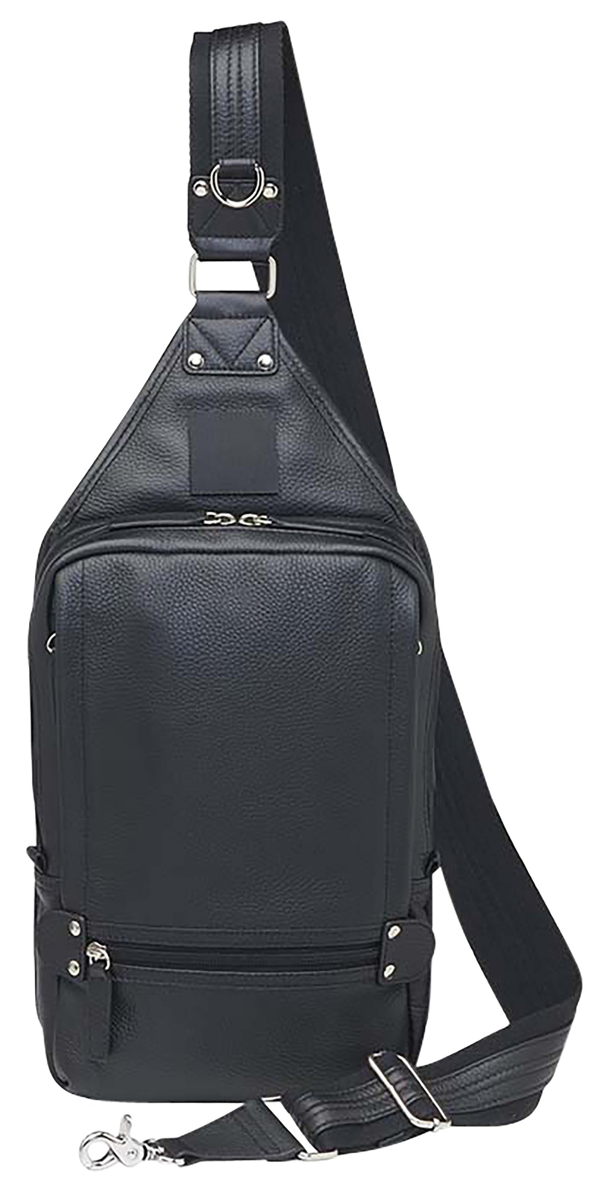 GTM108BK Gun Tote'n Mamas Black Leather Sling Backpack w/ Ambidextrous Holster
