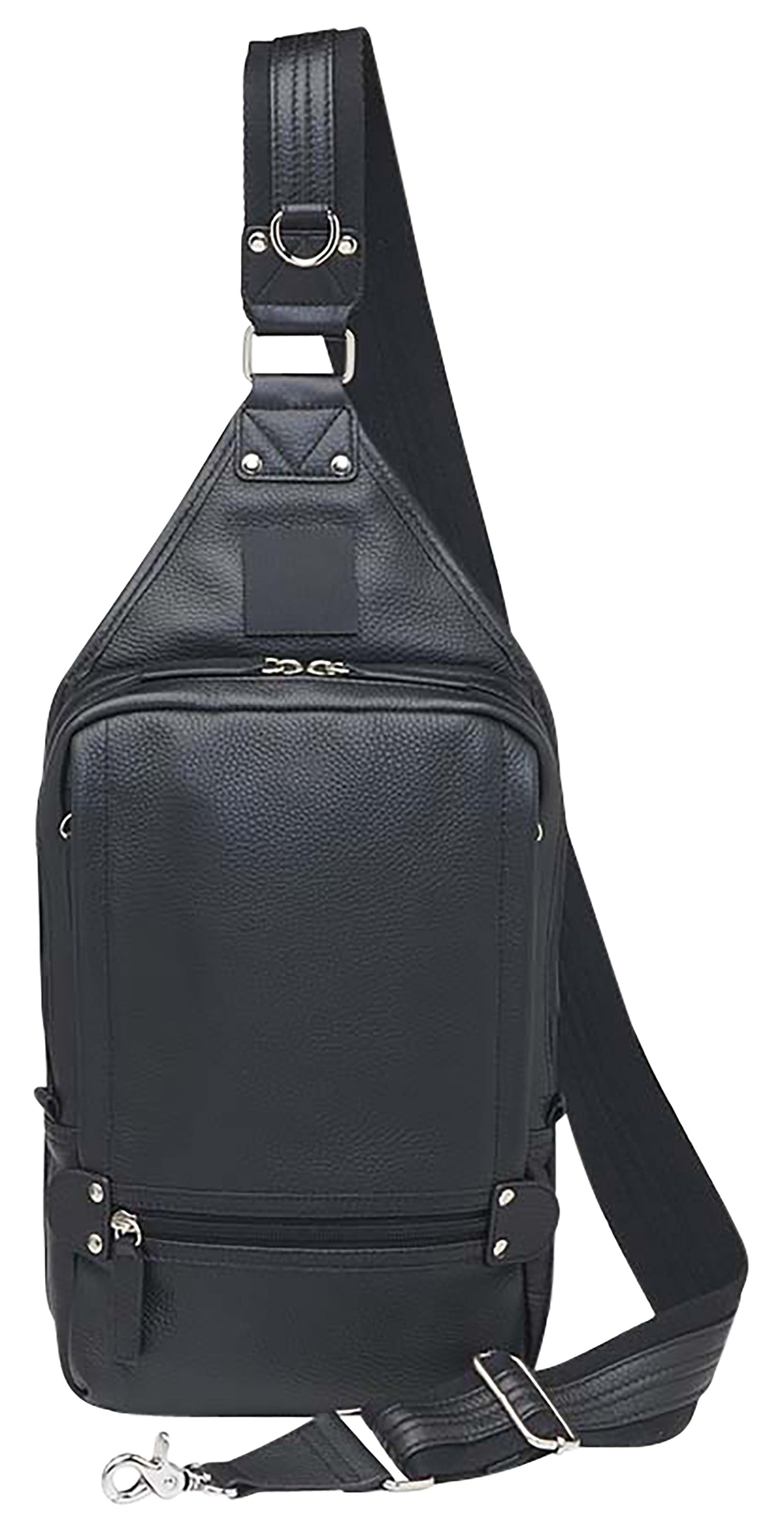 GTM108BK Gun Tote'n Mamas Black Leather Sling Backpack w/ Ambidextrous Holster