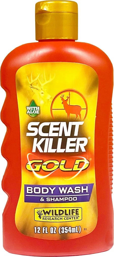 Wildlife Research Scent Killer Gold Deep Cleaning Hunter Body Wash Shampoo 12 oz