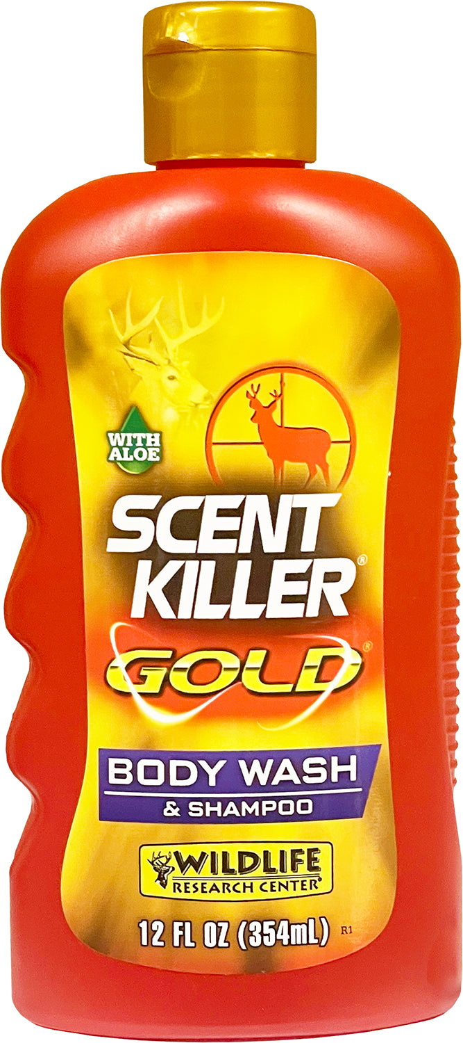 Wildlife Research Scent Killer Gold Deep Cleaning Hunter Body Wash Shampoo 12 oz