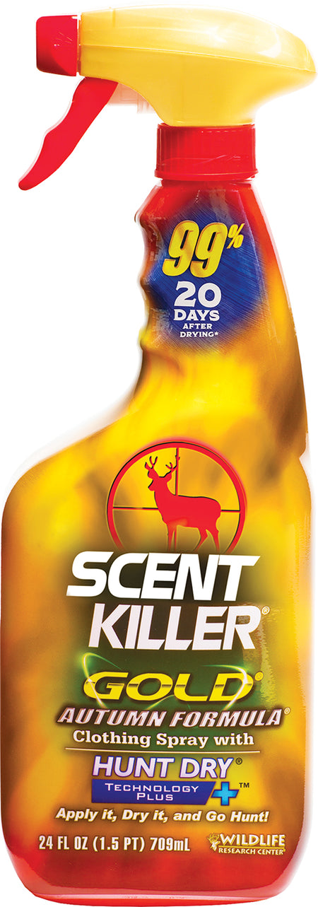 Wildlife Research Scent Killer Gold Autumn Formula Wet Dry Human Odor Eliminator Spray 24 oz