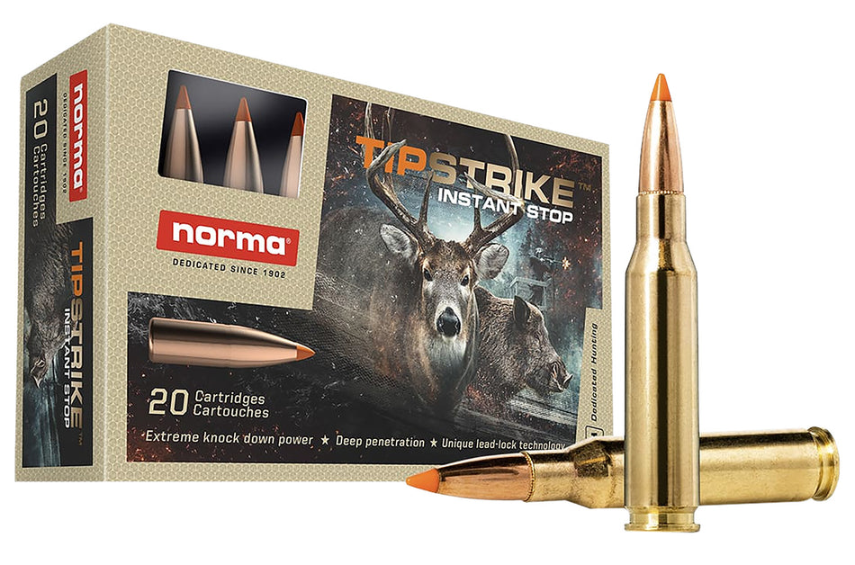 Norma Dedicated Hunting Tipstrike Polymer Tip 160 Grain 7mm-08 Remington 2690 fps 7393923320717