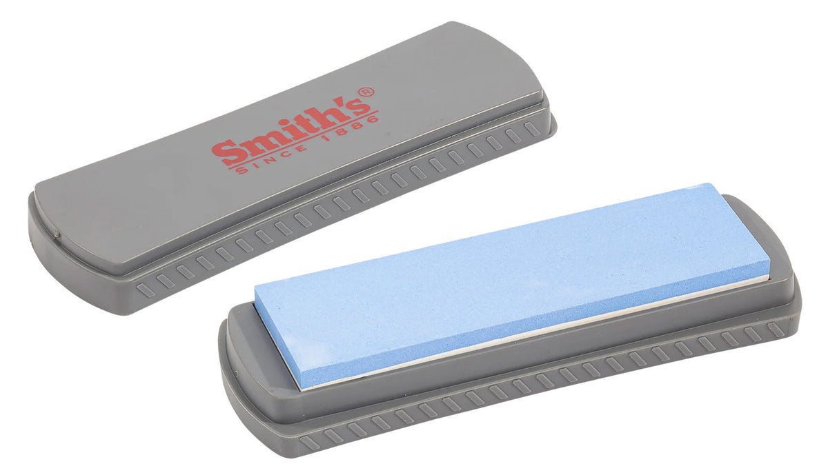 Smiths DualGrit 51314 6-Inch Double-Sided Whetstone 400 and 1000 Grit Knife Sharpener Gray