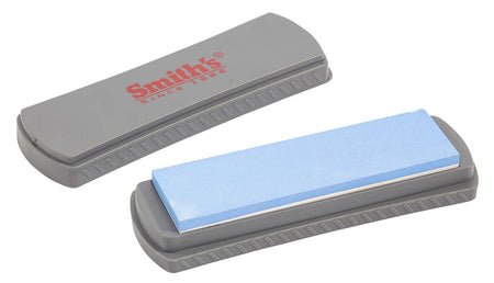 Smiths DualGrit 51314 6-Inch Double-Sided Whetstone 400 and 1000 Grit Knife Sharpener Gray