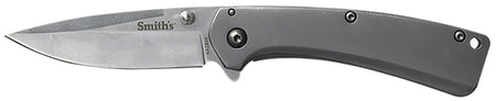 Smiths Furrow 51008 2.90" Folding Pocket Knife Satin Titanium Coated Blade Liner Lock with Pocket Clip