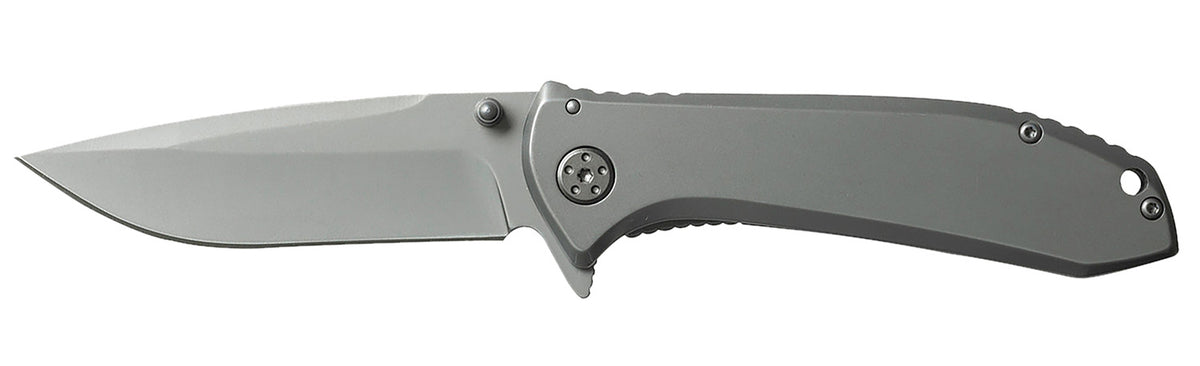 Smiths Titania II 3.50" Folding Pocket Knife Titanium Coated 400 SS Blade with Flipper and Frame Lock