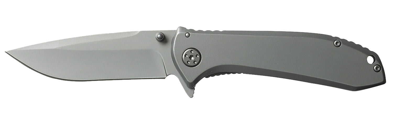 Smiths Titania II 3.50" Folding Pocket Knife Titanium Coated 400 SS Blade with Flipper and Frame Lock