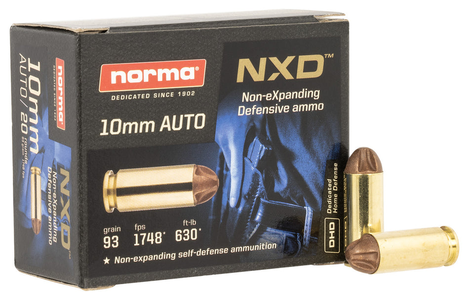 Norma Self Defense NXD 93 Grain 10mm Auto  810036150194