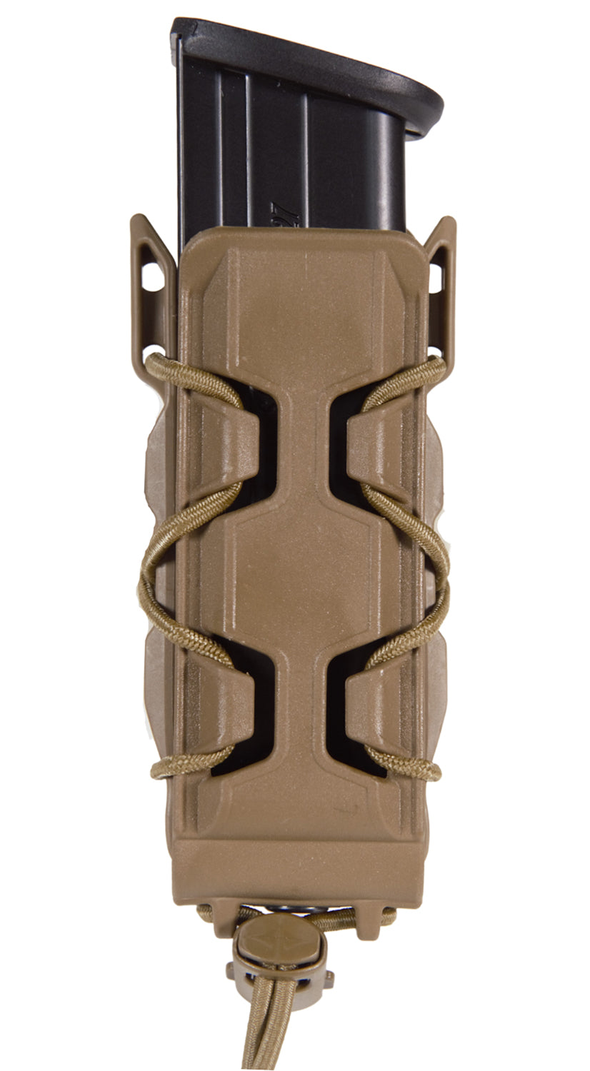 HSGI Polymer Pistol TACO V2 Single Mag Pouch Coyote Brown Belt Clip and MOLLE U-Mount