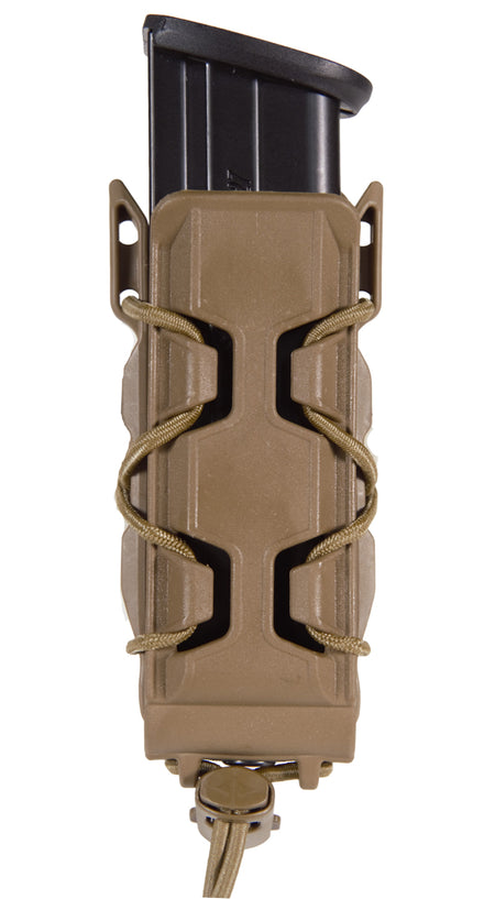 HSGI Polymer Pistol TACO V2 Single Mag Pouch Coyote Brown Belt Clip and MOLLE U-Mount