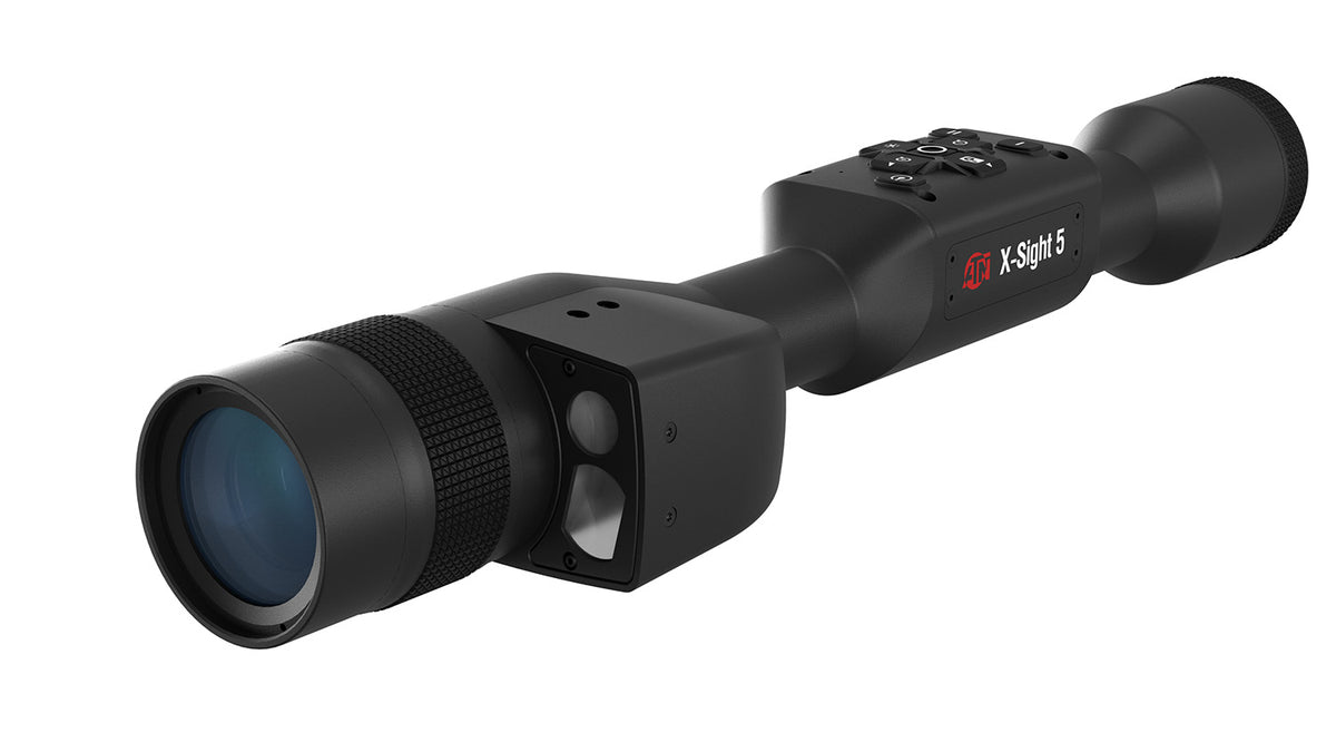 ATN X-Sight 5 LRF Gen 5 Night Vision Rifle Scope 3-15x 30mm Black Anodized Rangefinder
