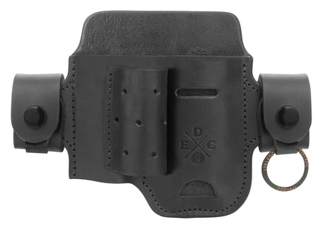1791 Gunleather Action Snap EDC Heavy Duty OWB Belt Loop Black Leather - Ambidextrous