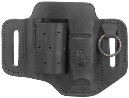 1791 Gunleather Easy Slide EDC Heavy Duty OWB Small Frame Belt Slide Black Leather - Ambi