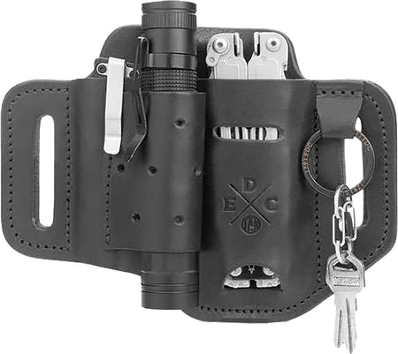 1791 Gunleather Black Leather Standard Easy Slide OWB Belt Slide EDC Ambidextrous