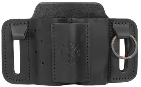 1791 Gunleather Black Leather Mini Easy Slide OWB Belt Slide EDC Ambidextrous