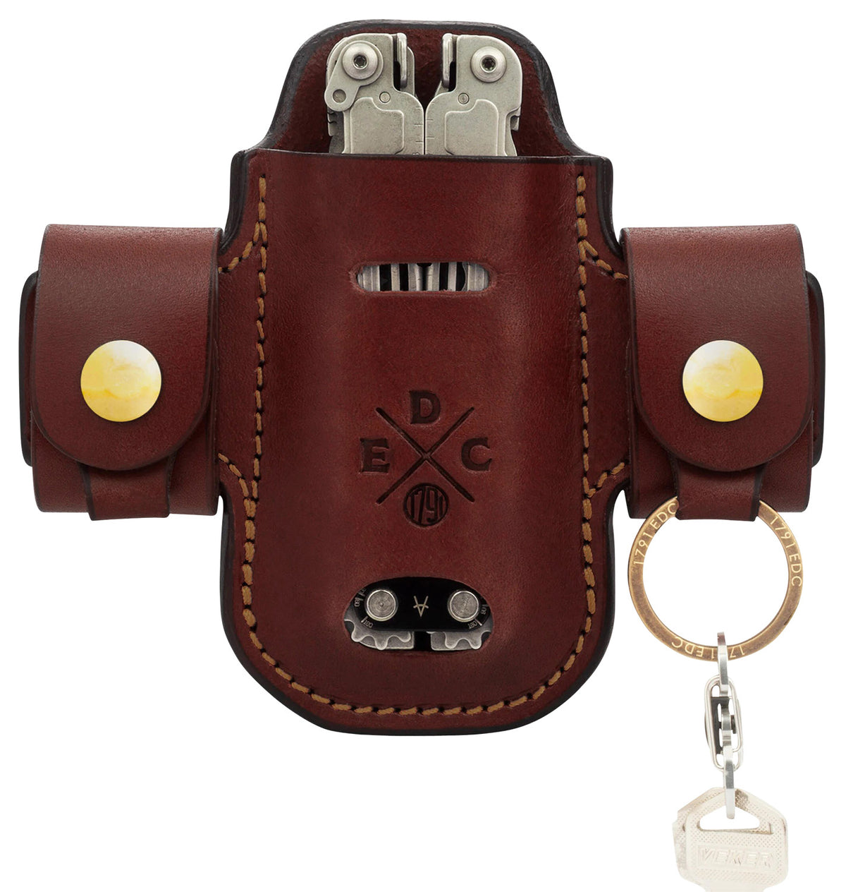1791 Gunleather Chestnut Leather Heavy Duty Solo Action Snap OWB Belt Loop EDC Ambidextrous