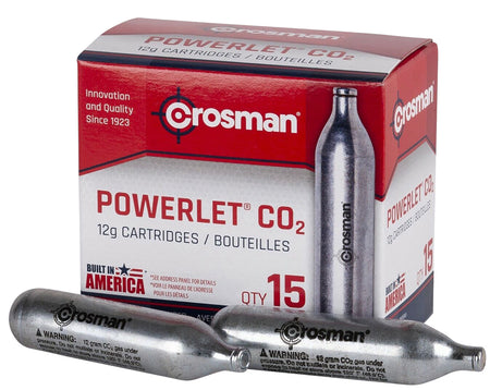 Crosman C2315 Powerlet 12g CO2 Cartridges 15 Pack