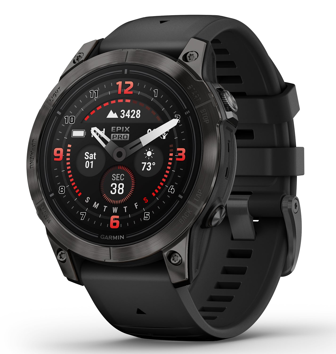 Garmin epix Pro Gen 2 Sapphire Edition 47mm Black GPS Smartwatch with LED Flashlight
