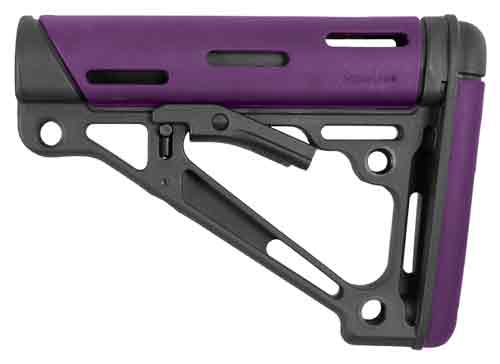 Hogue AR-15 Mil-Spec Collapsible Stock Purple Rubber Overmolded