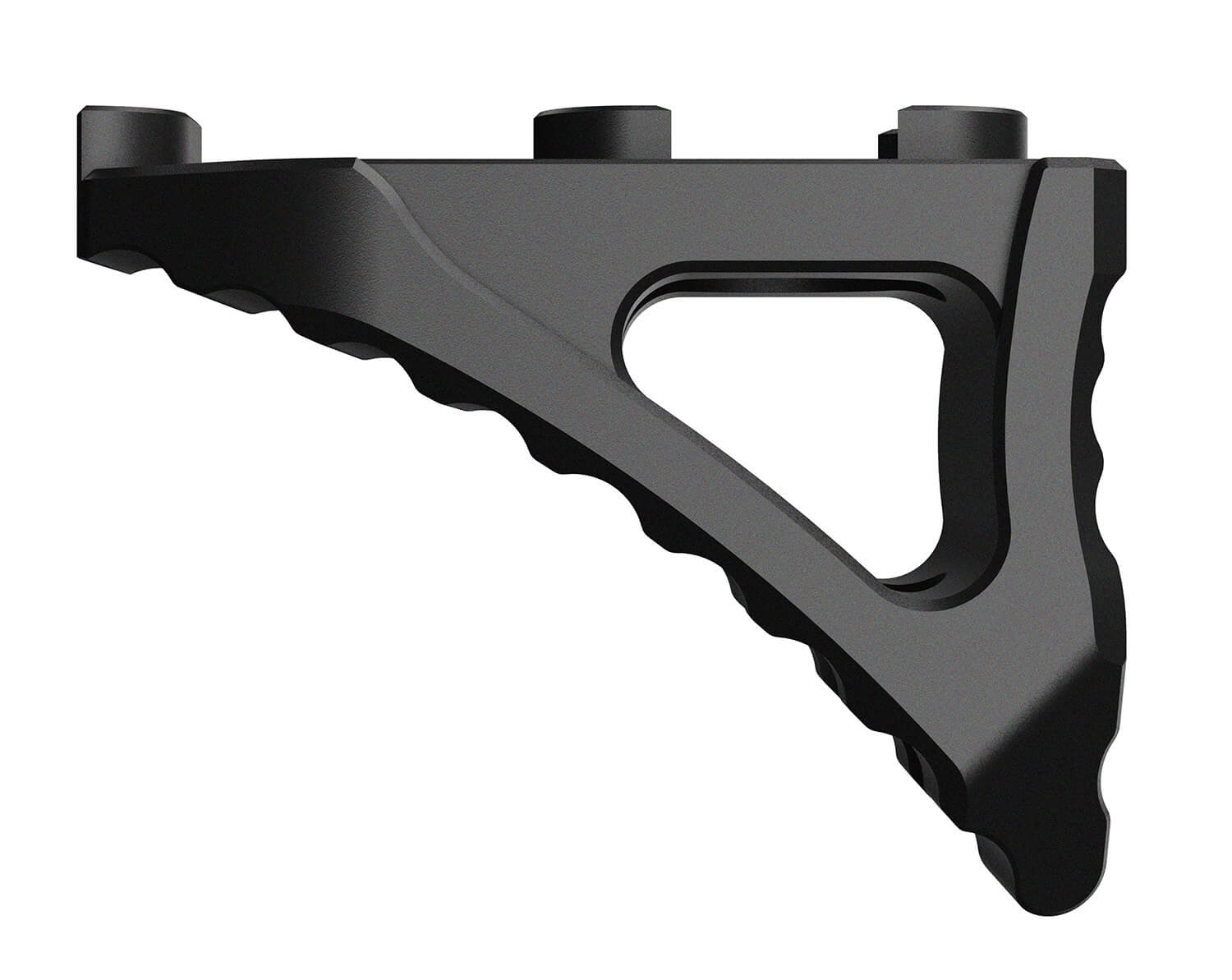 Rise Armament RA030BLK M-LOK Skeletonized Micro Hand Stop Black Anodized Aluminum