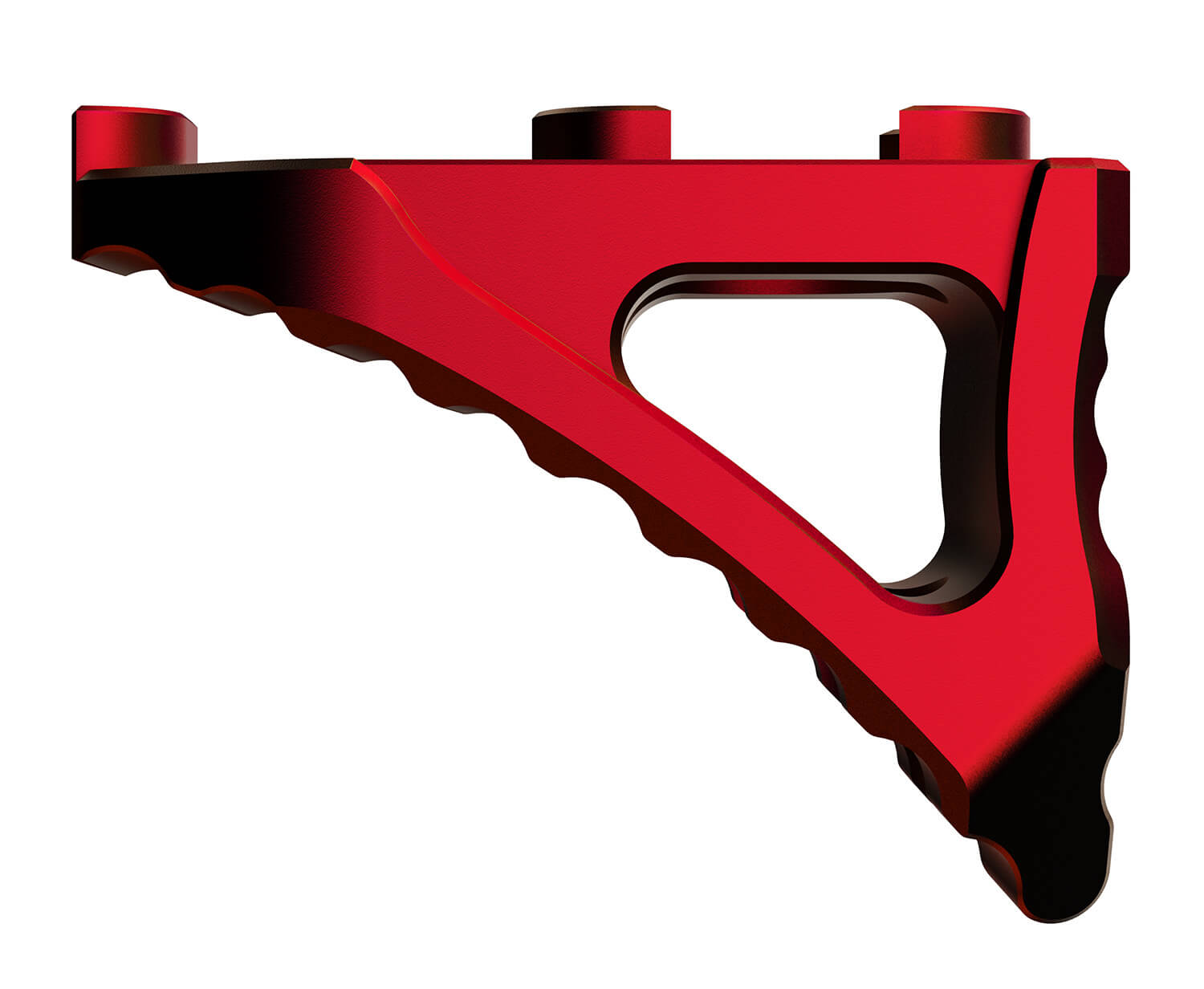 Rise Armament RA030RR M-LOK Skeletonized Micro Hand Stop Red Anodized Aluminum