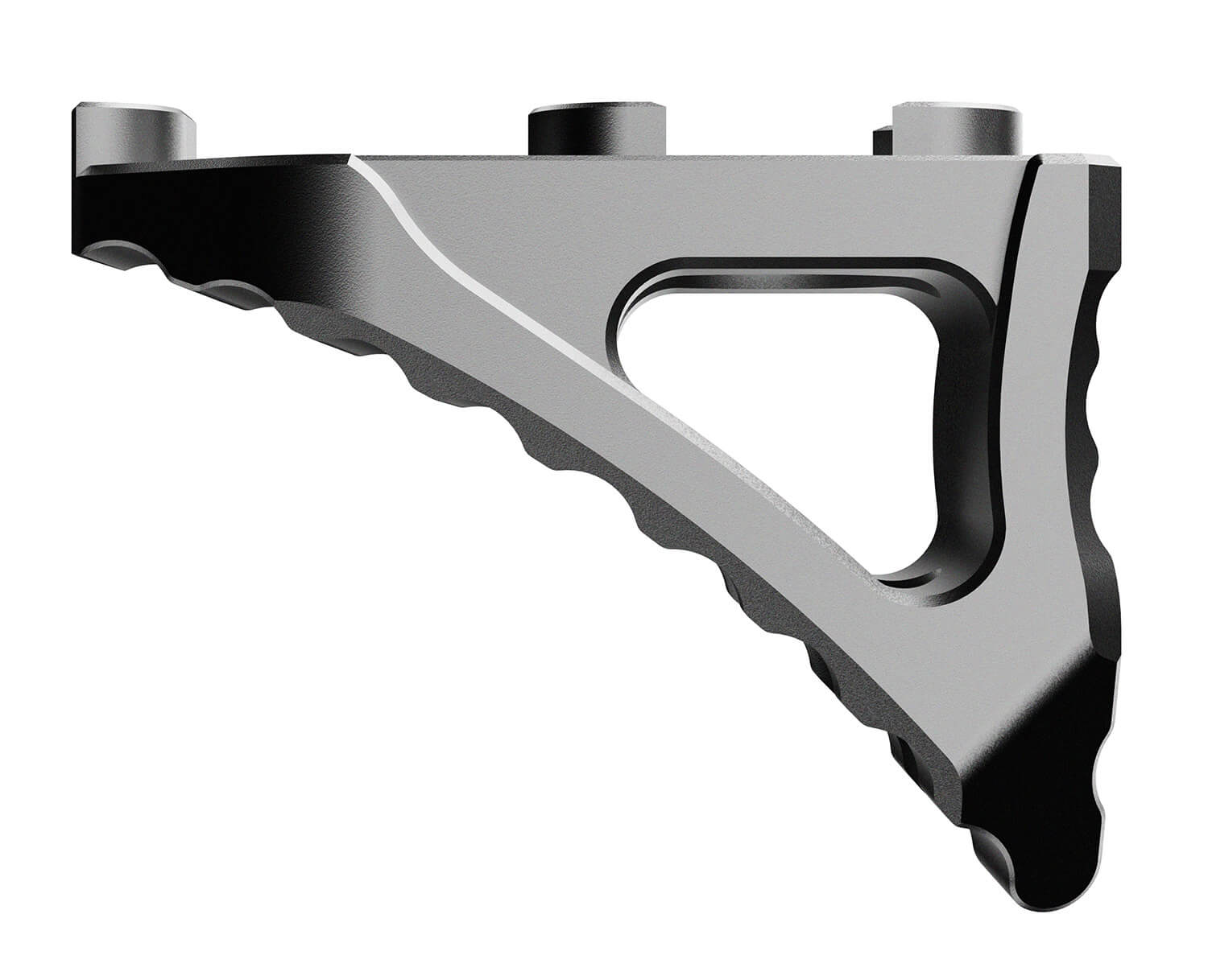 Rise Armament RA030GPHT M-LOK Skeletonized Micro Hand Stop Graphite Anodized Aluminum