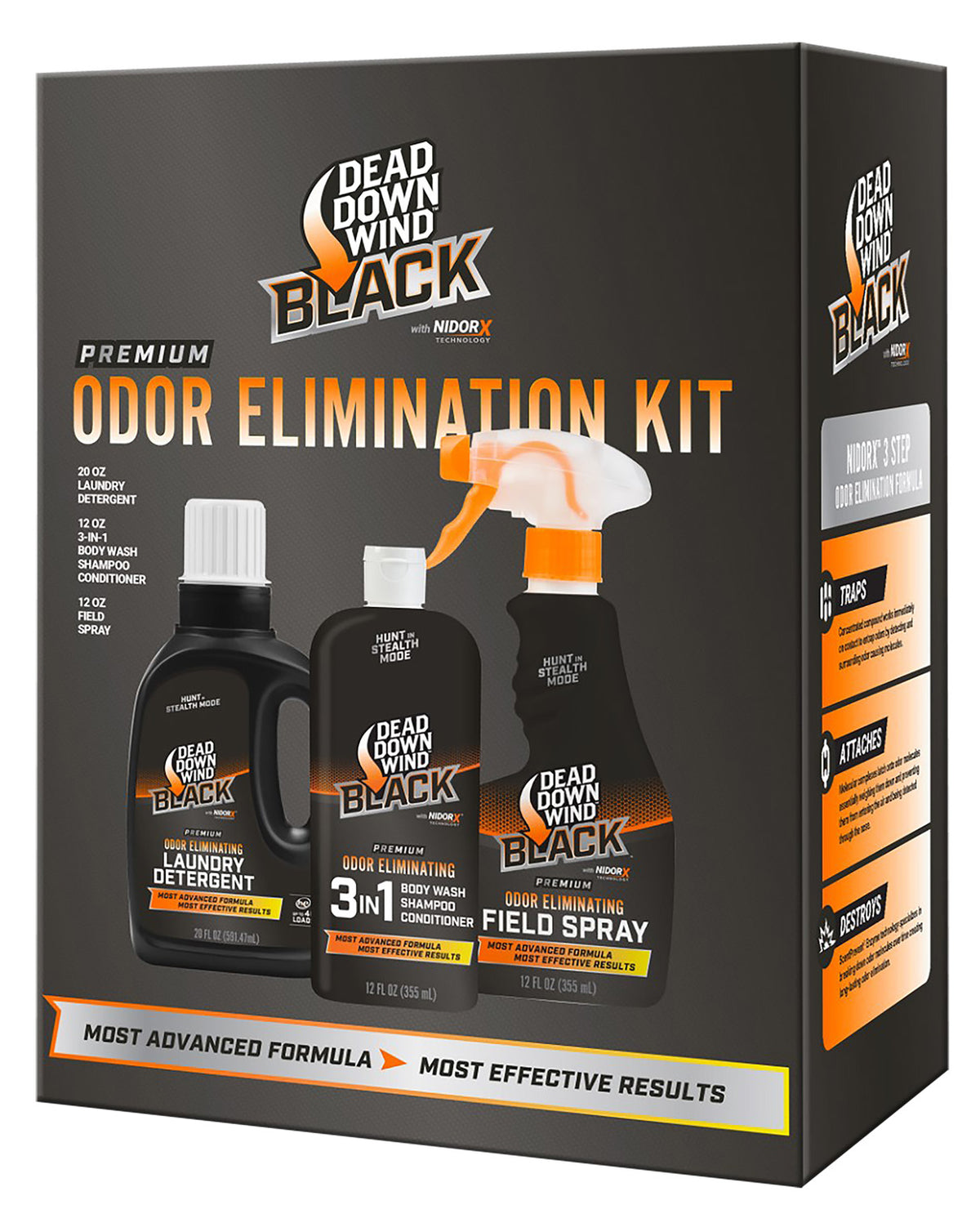 Dead Down Wind Black Premium NidorX 3-Step Odor Eliminator Kit