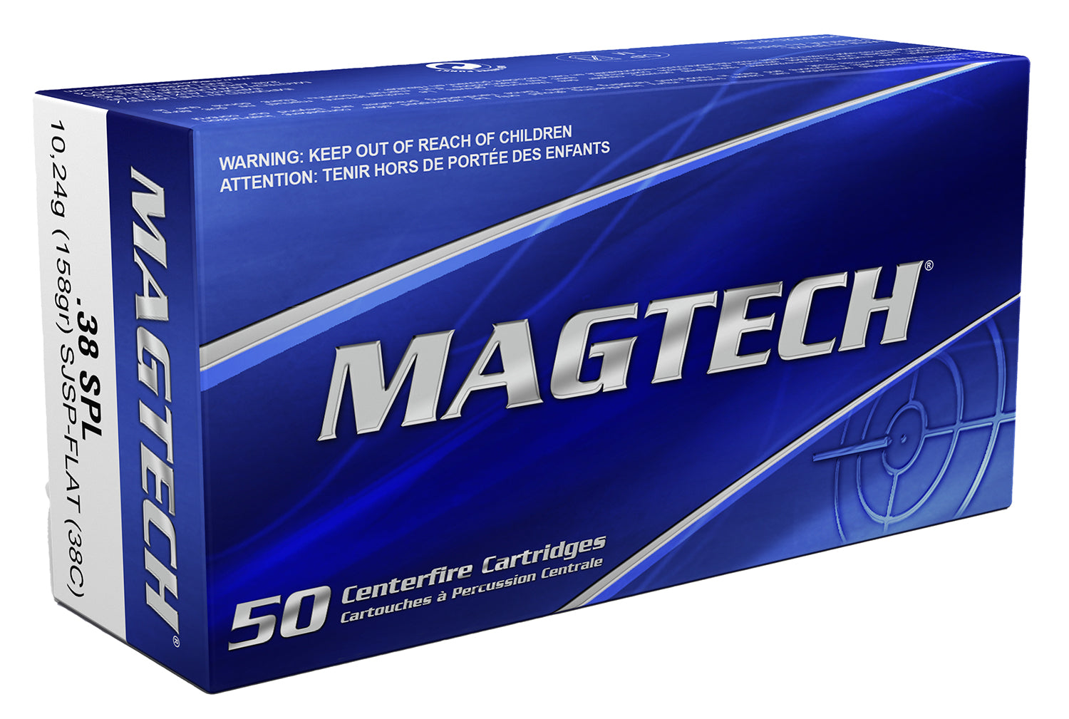 Magtech Range/Training Semi-Jacketed Soft Point Flat 158 Grain .38 Special 755 fps 754908107018