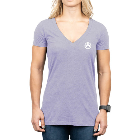 Magpul MAG1343530L Women's Unfair Advantage Orchid Heather Short Sleeve, Large