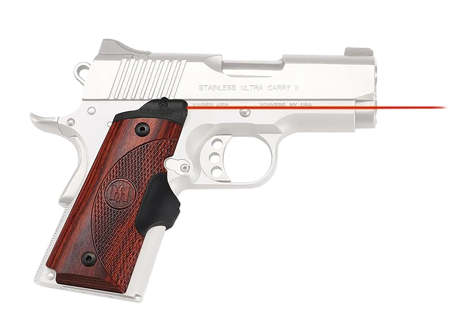 Crimson Trace LG902 1911 Compact Master Series Lasergrips Red Laser Rosewood Grips